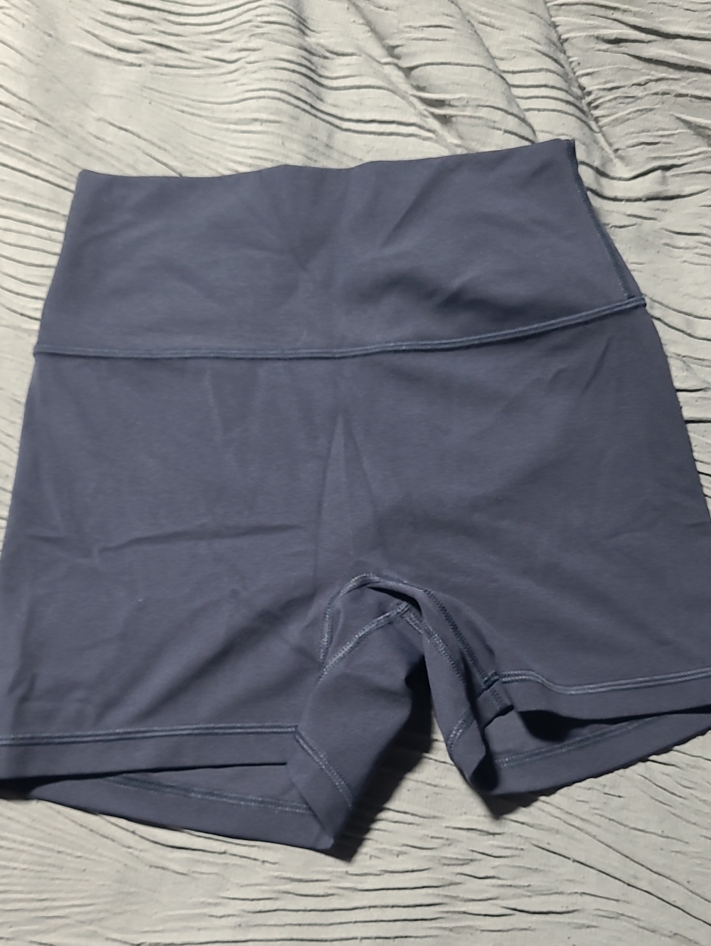 CRZ YOGA High-Rise Bike Shorts in Navy Blue